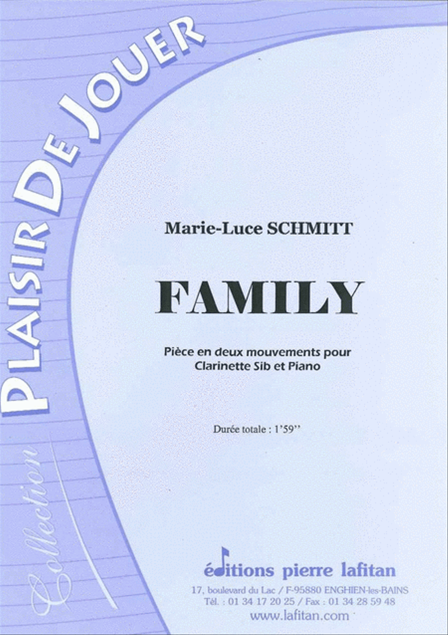 Family Clarinet Solo scores gallery preview page 1