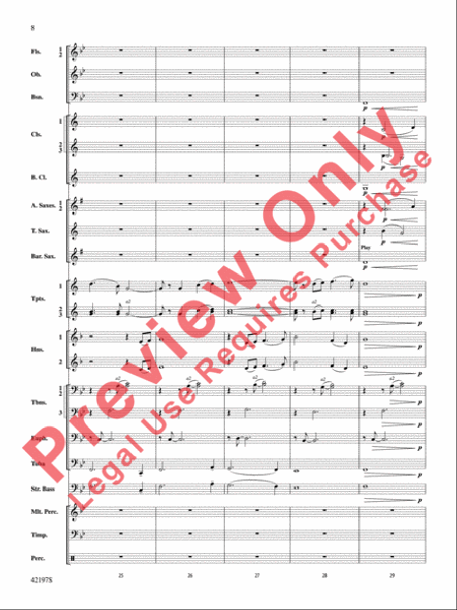 Carrickfergus Carrickfergus Concert Band scores gallery preview page 9