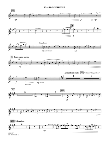 Selections from Into the Woods - Eb Alto Saxophone 2