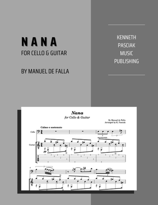 Book cover for Nana (for Cello & Guitar)