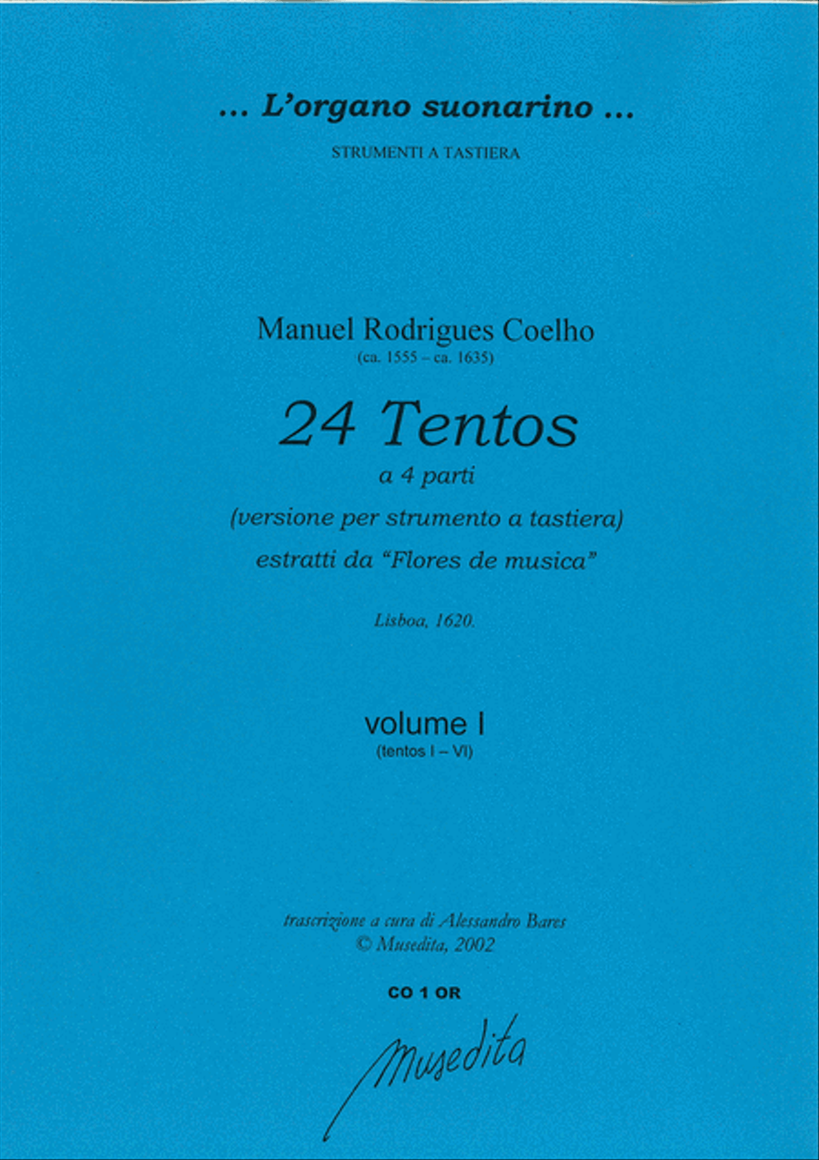 24 Tentos a quattro parti (Lisboa, 1620) Harpsichord scores gallery preview page 1