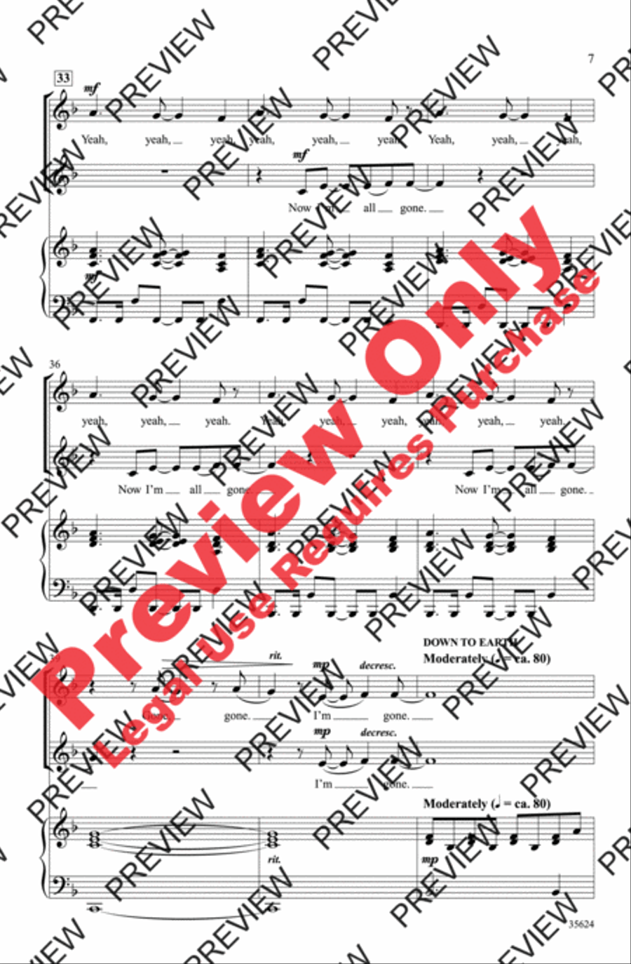 Baby! A Medley of Justin Bieber Hits 2-Part scores gallery preview page 7