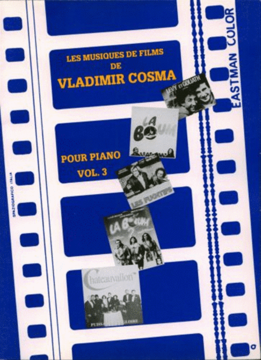 Les Musiques de film de Vladimir Cosma Vol.3 Piano Solo scores gallery preview page 1