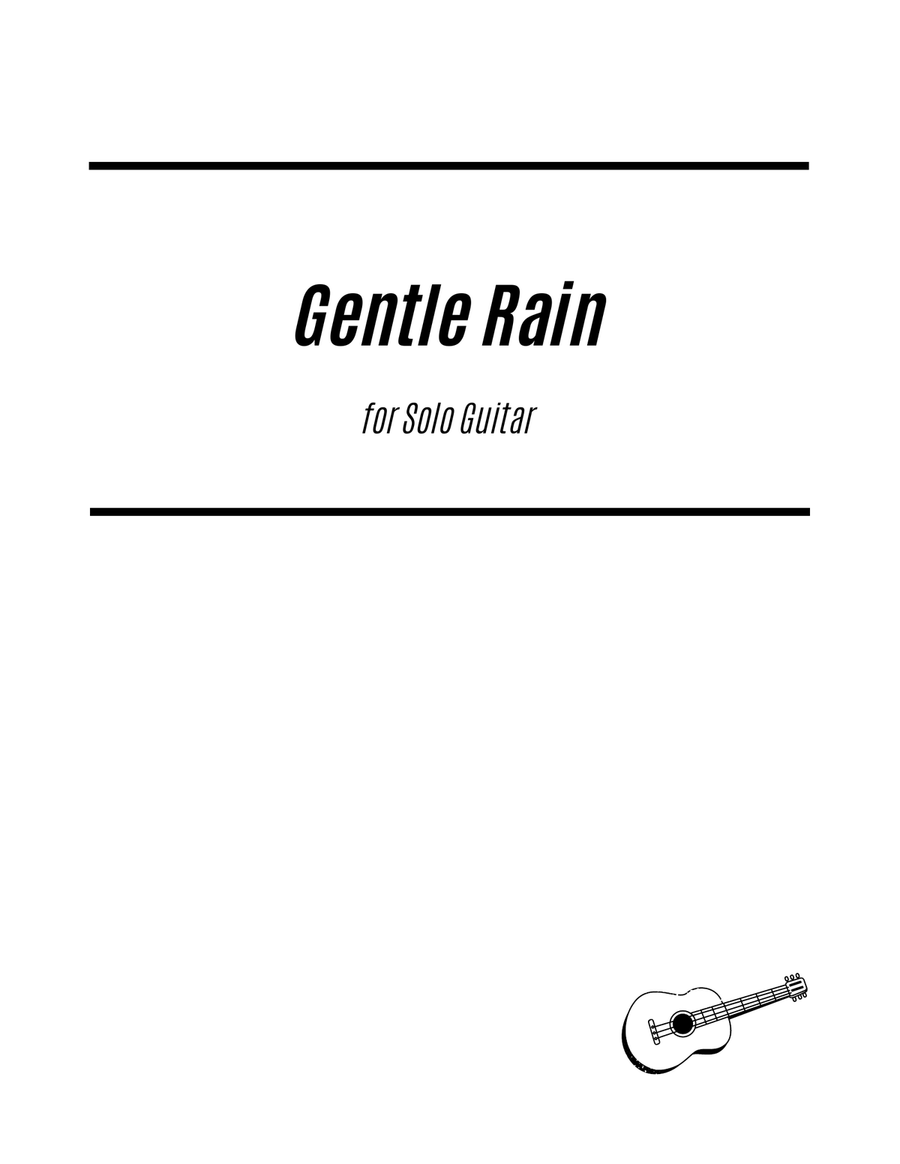 Gentle Rain Acoustic Guitar scores gallery preview page 1