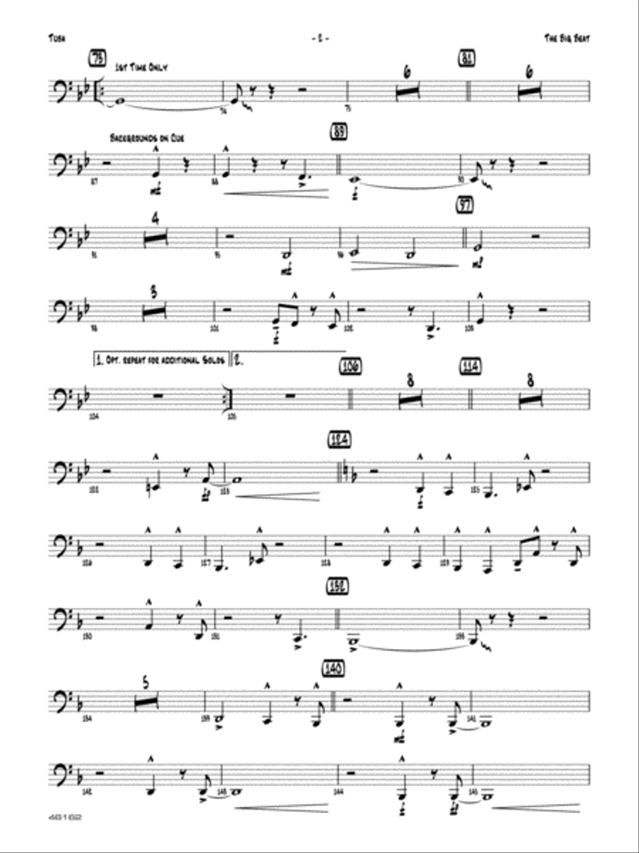 The Big Beat: Tuba Jazz Ensemble scores gallery preview page 2