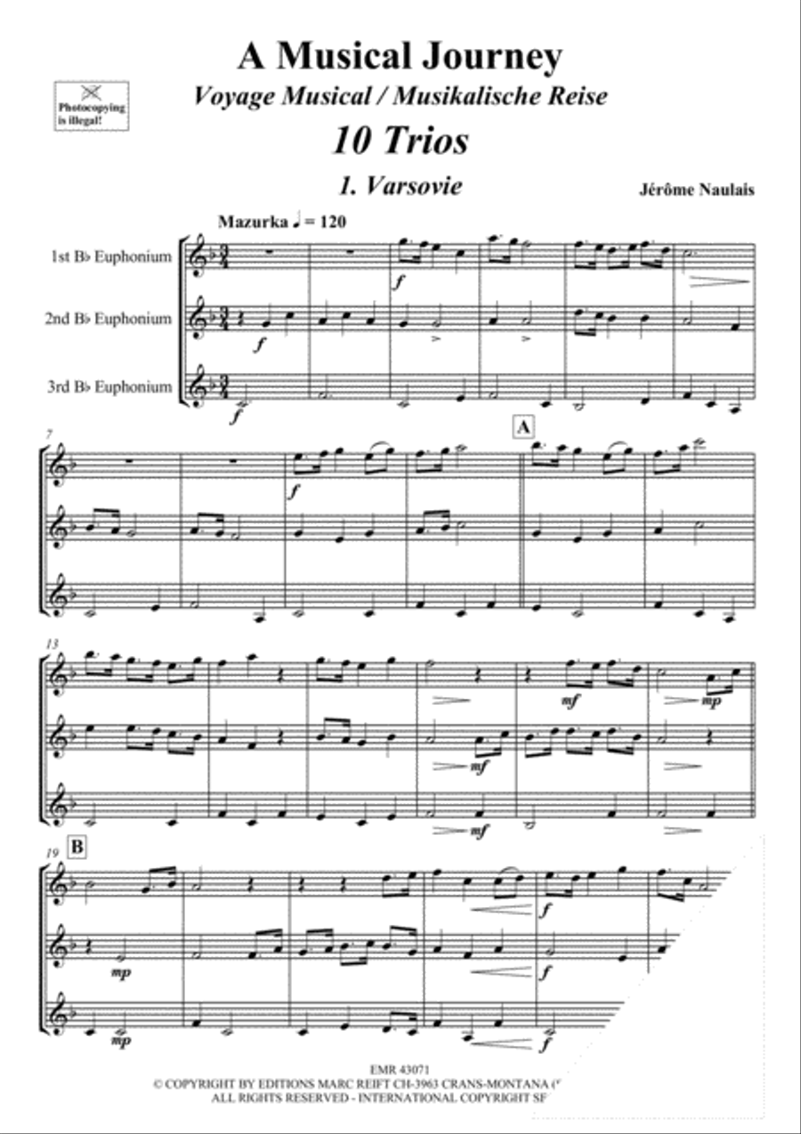 A Musical Journey Euphonium Trio scores gallery preview page 3