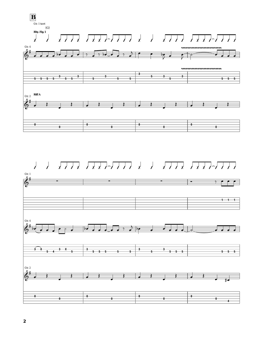 Bossa Nova Baby Acoustic Guitar scores gallery preview page 2