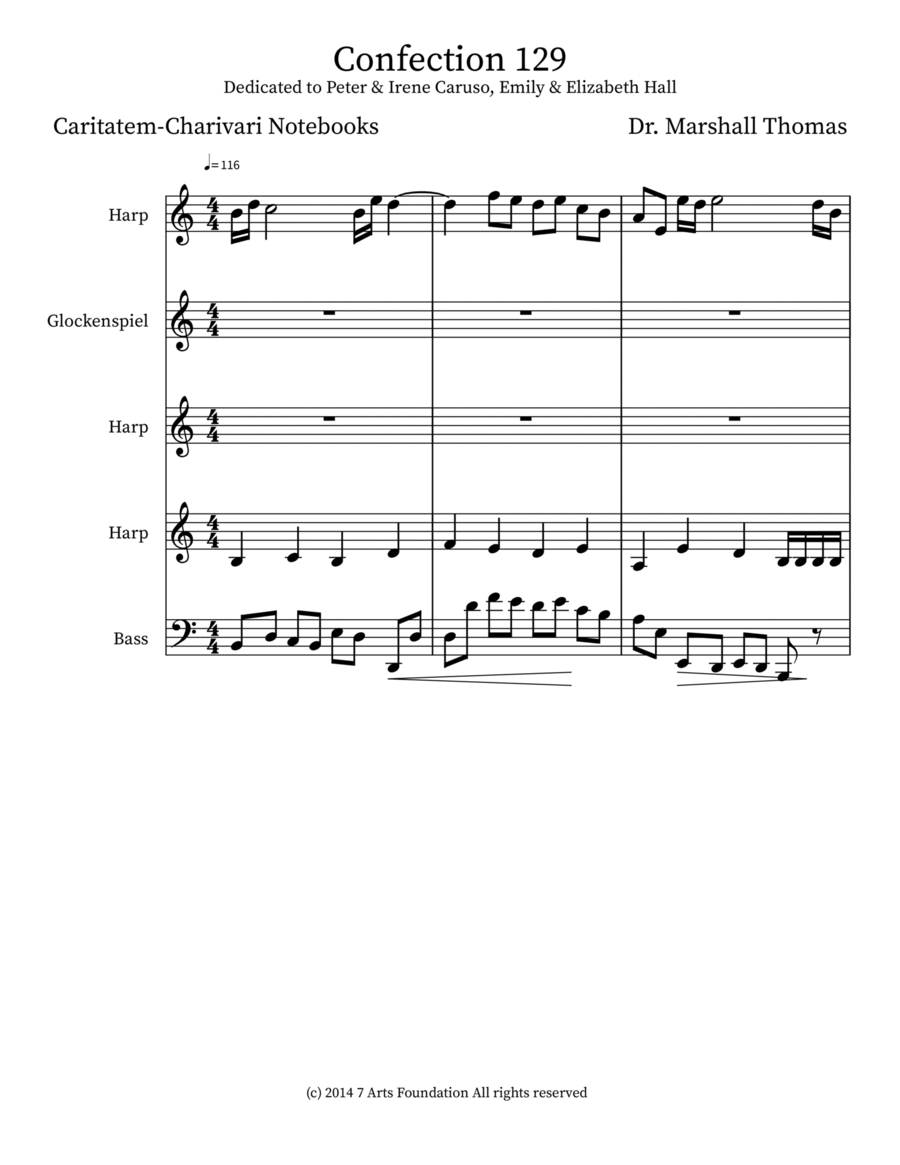 Confection 129 Double Bass scores gallery preview page 1