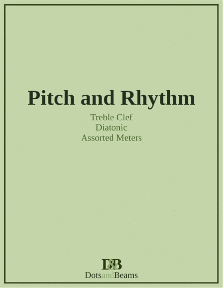Pitch and Rhythm - Treble Clef, Diatonic (Sight Reading Exercise Book) Large Ensemble scores gallery preview page 1