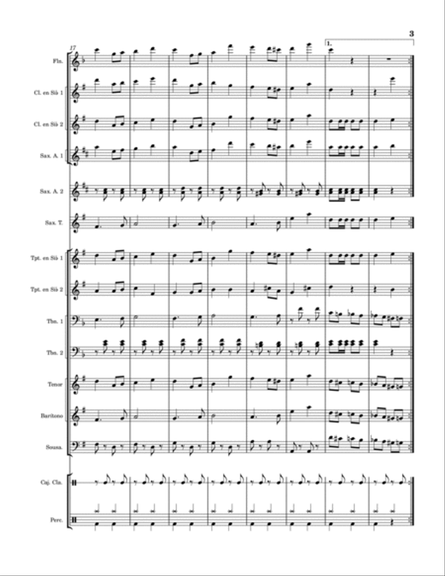 Gerardo Barrios Concert Band scores gallery preview page 3