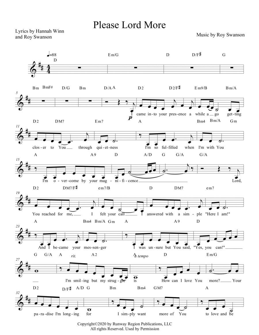 Please Lord More Voice Solo scores gallery preview page 1