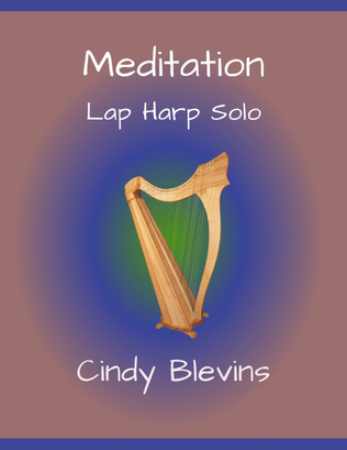 Book cover for Meditation, original solo for Lap Harp