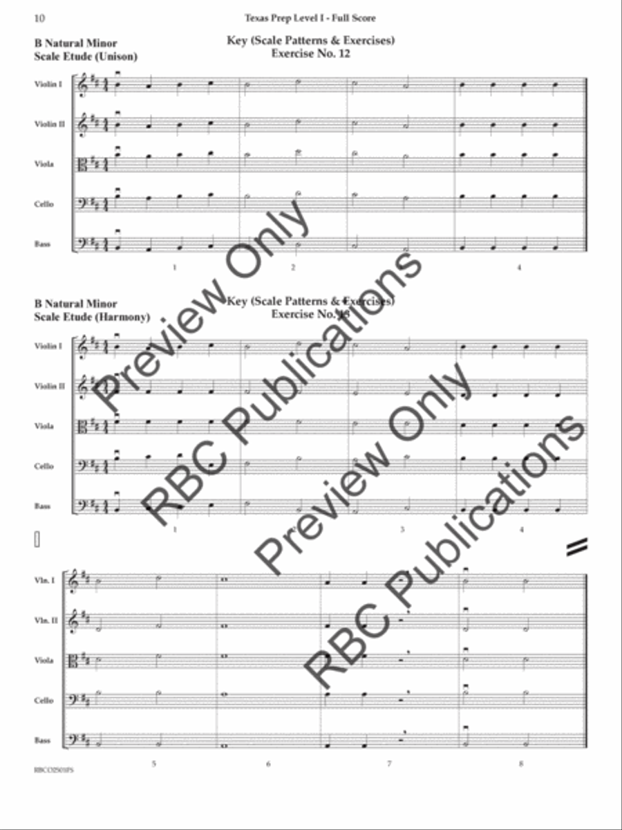 Texas Prep Level I Texas Prep Level I Orchestra scores gallery preview page 9