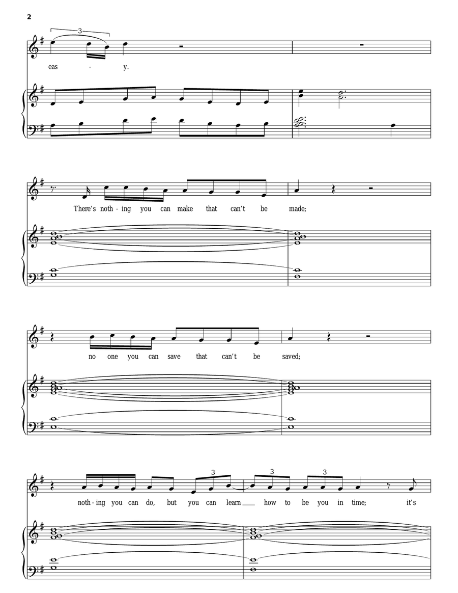 All You Need Is Love (from Across The Universe) Piano, Vocal scores gallery preview page 2