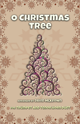 Book cover for O Christmas Tree, (O Tannenbaum), Jazz style, for Trumpet and Tenor Horn Duet