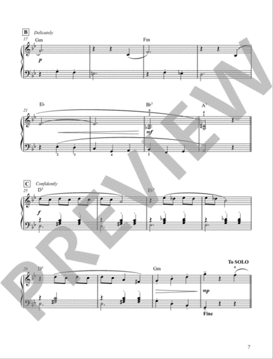 Jazz, Latin and Modern Collection Piano Solo scores gallery preview page 3