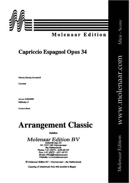 Capriccio Espagnol Opus 34