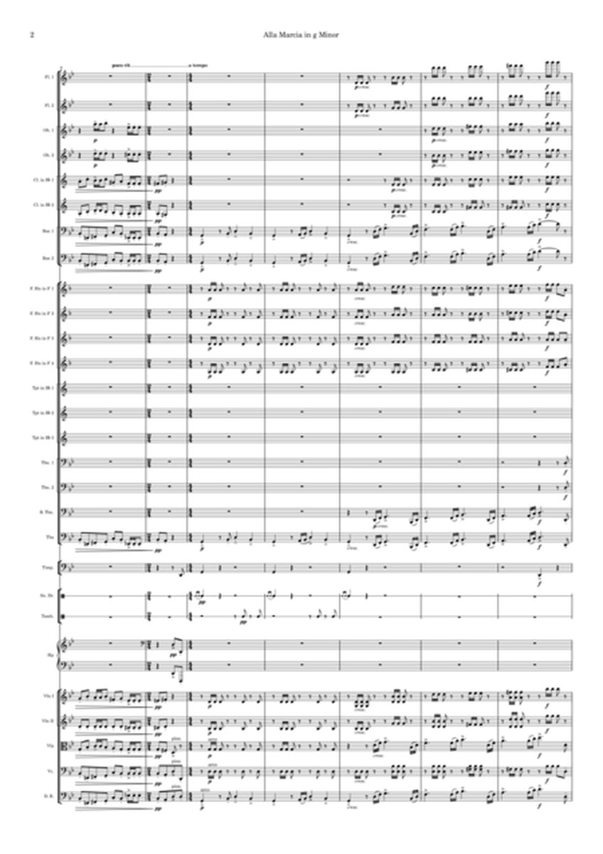 Rachmaninoff: Alla Marcia in g Minor | Full Orchestra (Score) - Score Only image number null