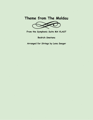 Book cover for Theme from the Moldau (three violins and cello)