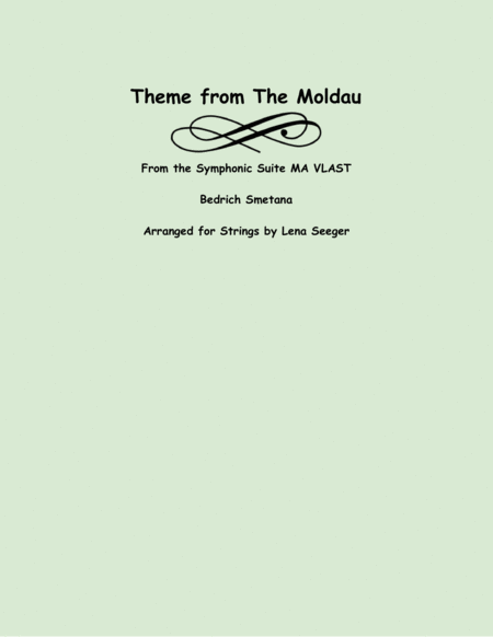 Theme from the Moldau (three violins and cello) image number null