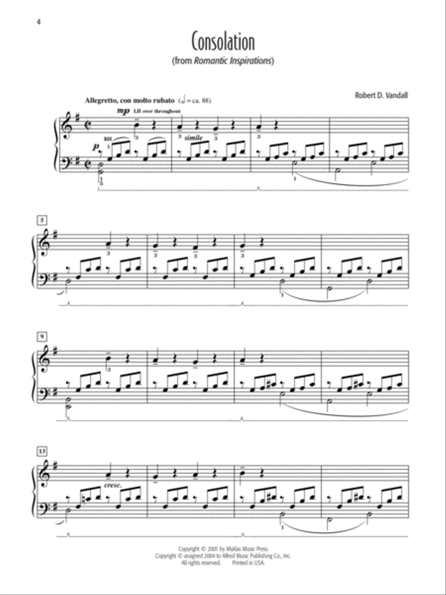 Robert D. Vandall's Favorite Solos, Book 3 Piano Solo scores gallery preview page 2