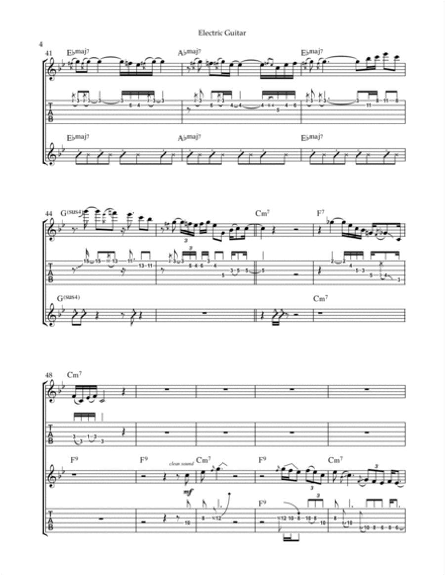 Mr. Magic Electric Guitar scores gallery preview page 4