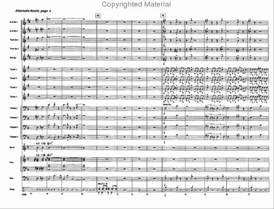 Alternate Route Jazz Ensemble scores gallery preview page 6