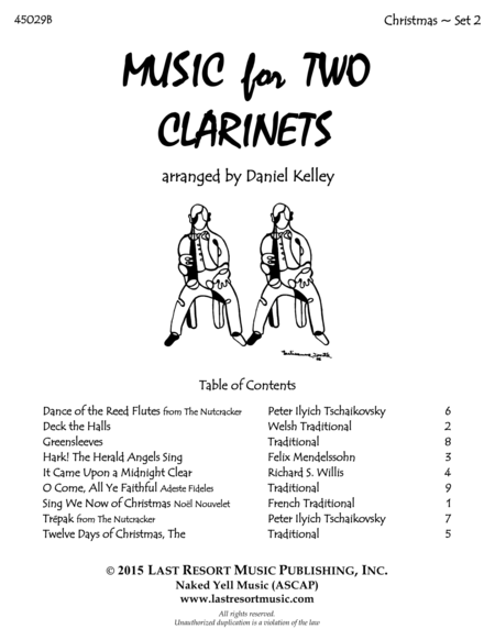 Christmas Duets for Clarinet - Set 2 - Music for Two Clarinets