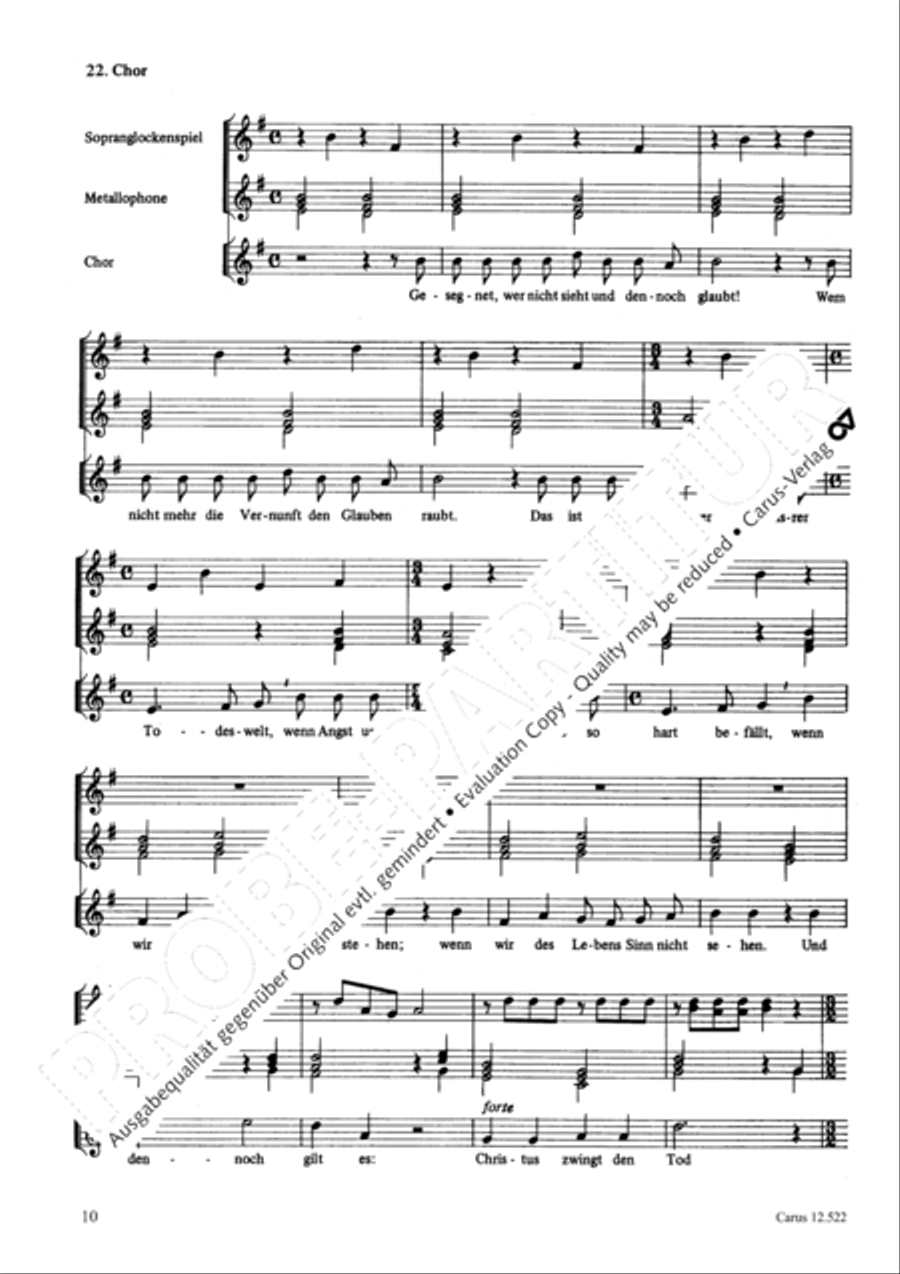 Thomas, ich weiss, dass Jesus lebt 2-Part scores gallery preview page 11