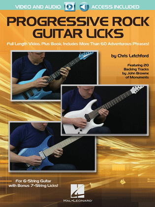 Book cover for Progressive Rock Guitar Licks