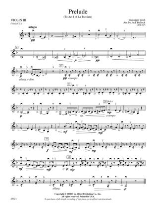 Prelude: 3rd Violin (Viola [TC])