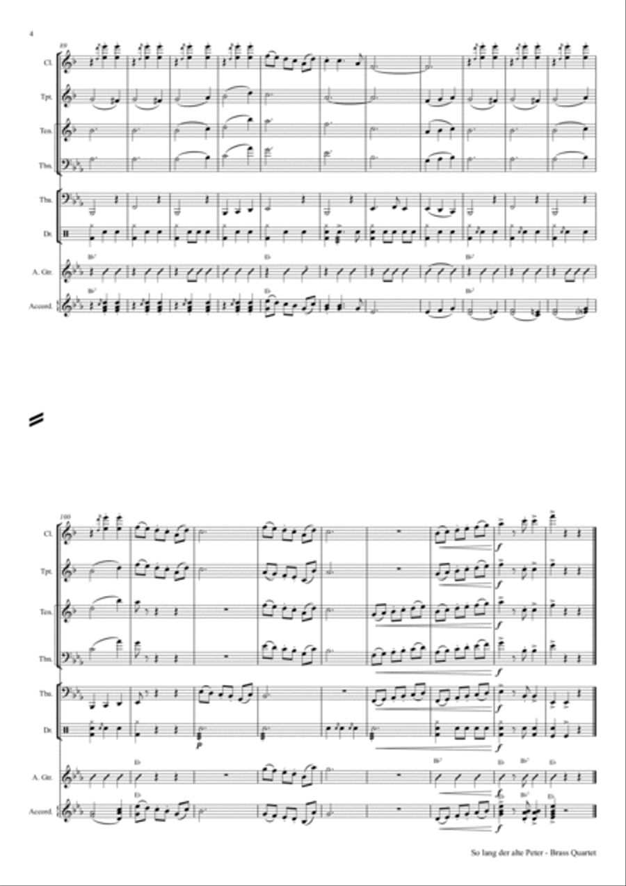 Solang der alte Peter - Munich City anthem - German Band Concert Band scores gallery preview page 4