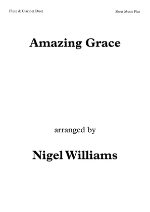 Book cover for Amazing Grace, Duet for Flute and Clarinet
