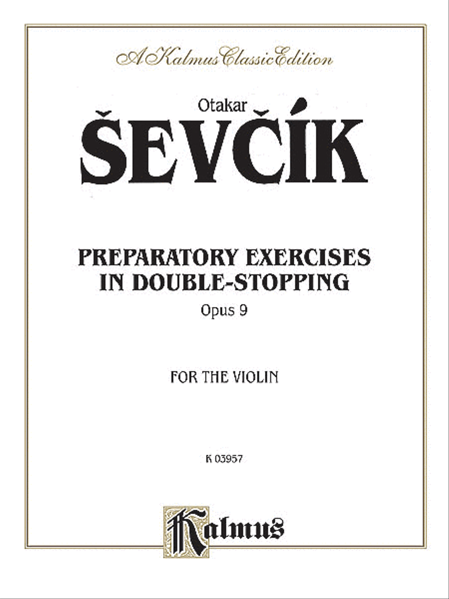 Prepertory Exercises in Double Stopping, Op. 9 Violin scores gallery preview page 1
