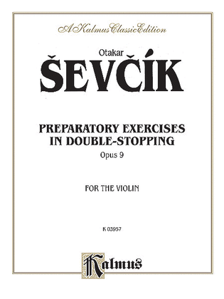 Book cover for Prepertory Exercises in Double Stopping, Op. 9
