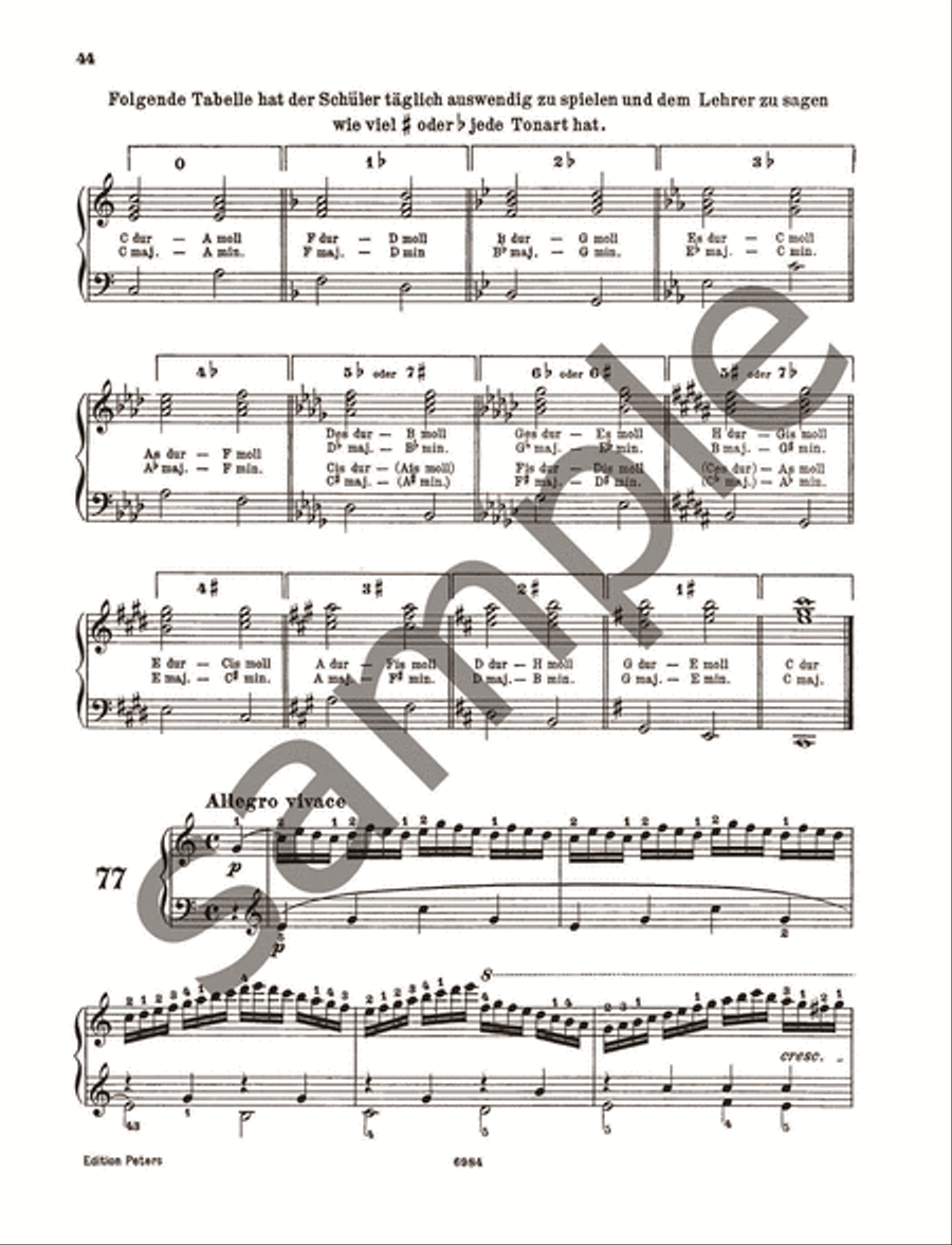 100 Easy Studies Op. 139 for Piano Piano Method scores gallery preview page 4