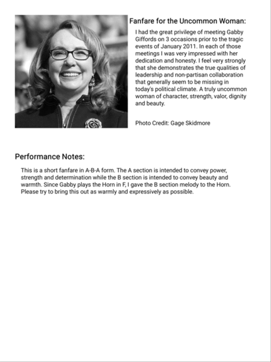 Fanfare for the Uncommon Woman Brass Ensemble scores gallery preview page 2