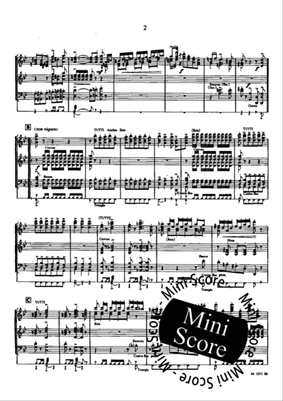 Trois Pieces Pittoresques Concert Band scores gallery preview page 6