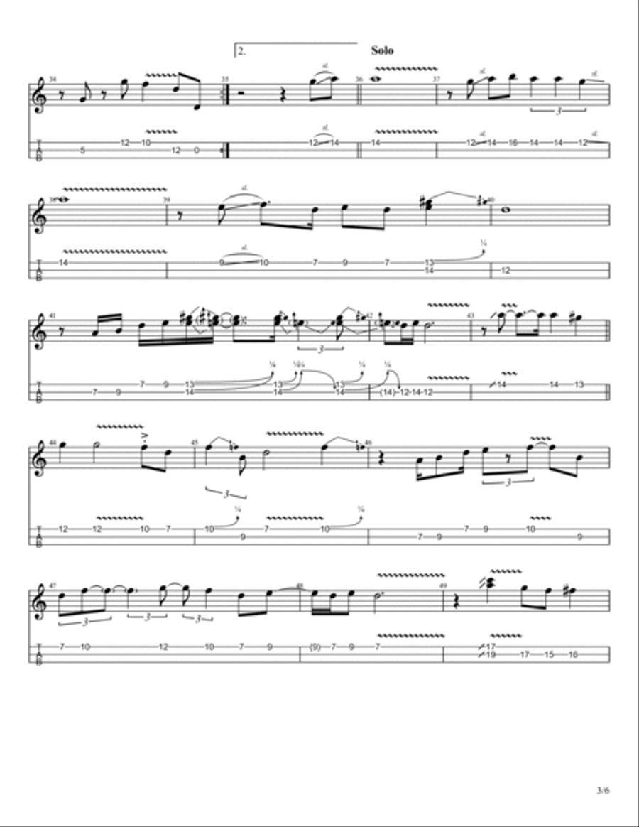 Sunshine Of Your Love Sunshine Of Your Love Guitar Tablature scores gallery preview page 3
