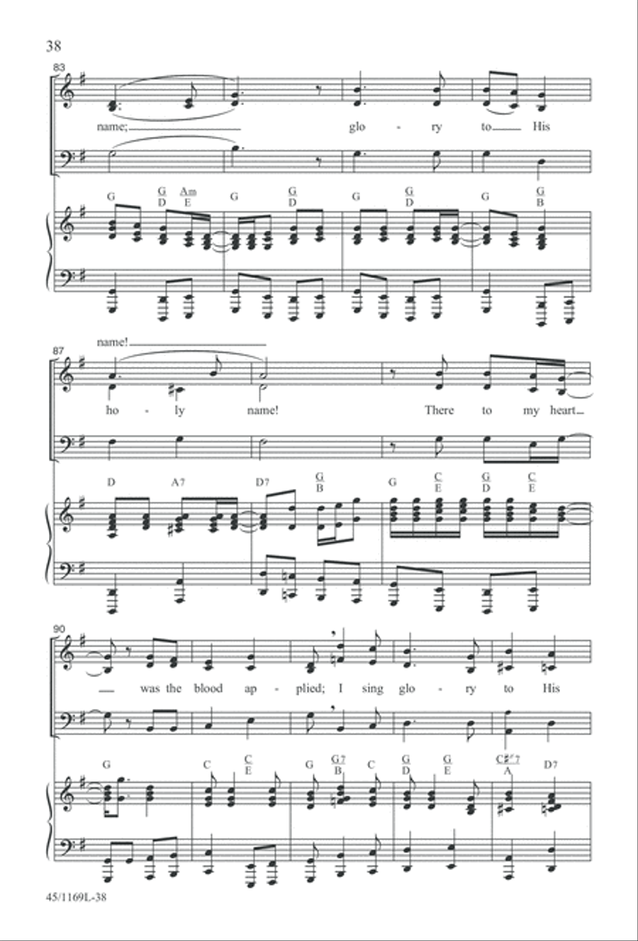Simply Southern Gospel 3-Part scores gallery preview page 38