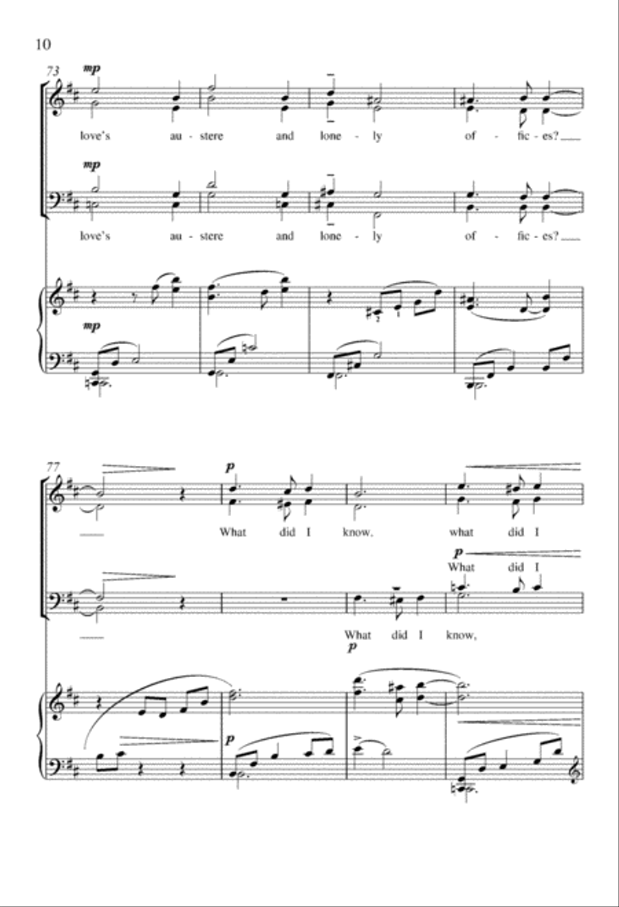Those Winter Sundays Those Winter Sundays 4-Part scores gallery preview page 10