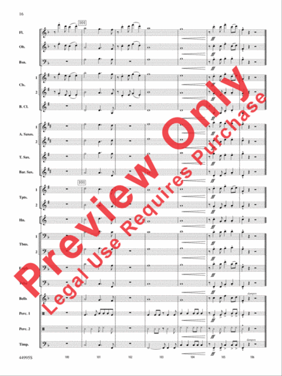 Djembe Laya Concert Band scores gallery preview page 33