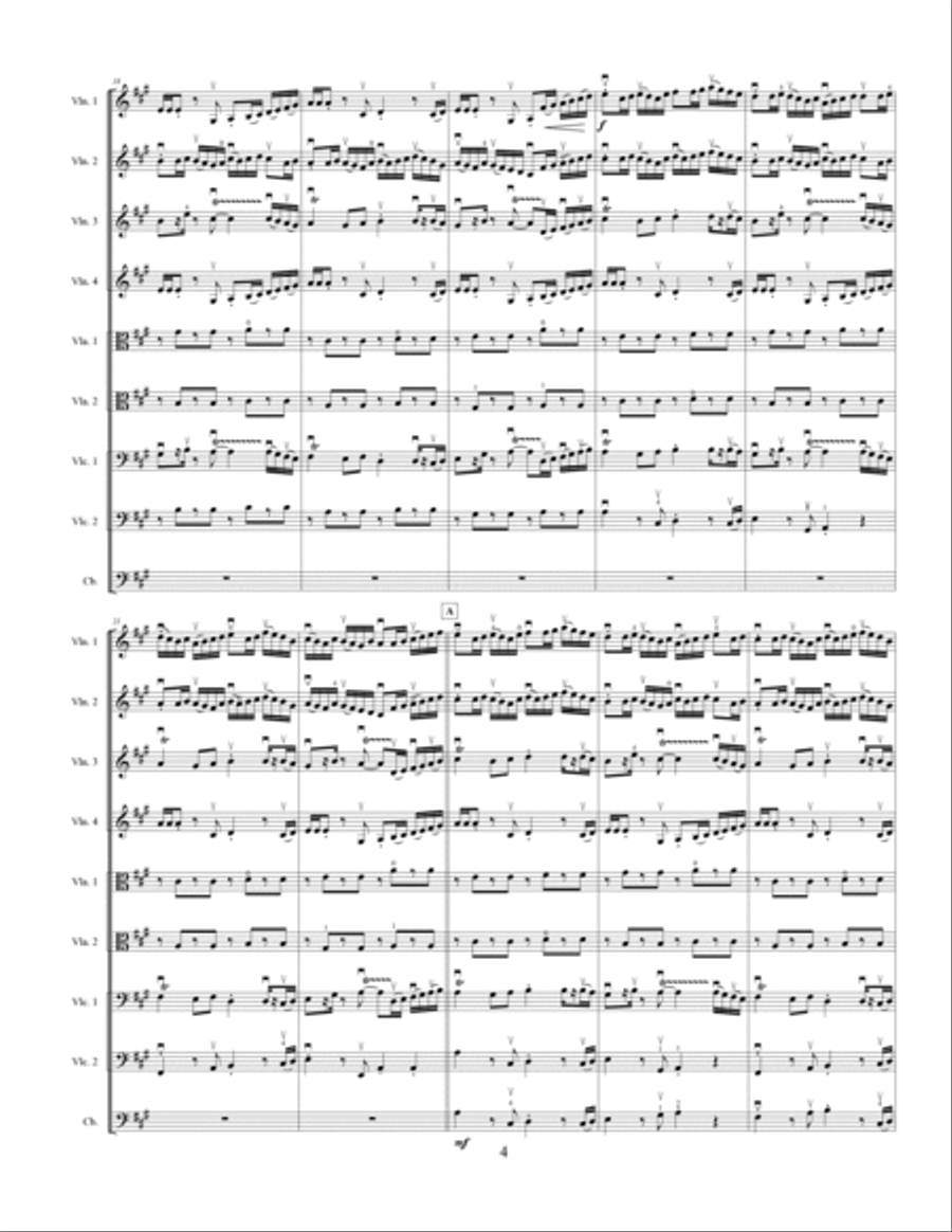 Fiddle Loops - String Orchestra String Quartet scores gallery preview page 5