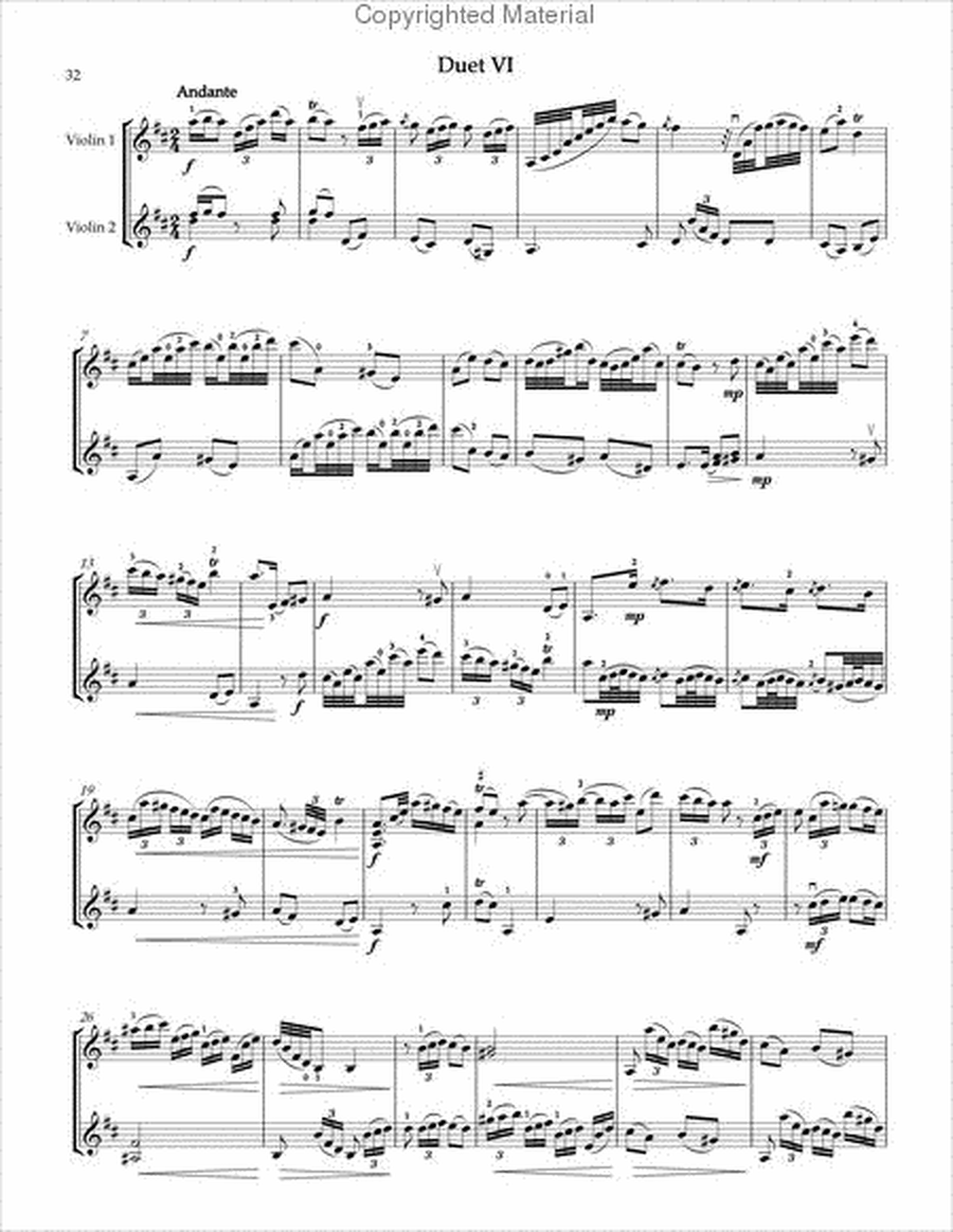 Six Violin Duets, op. 15