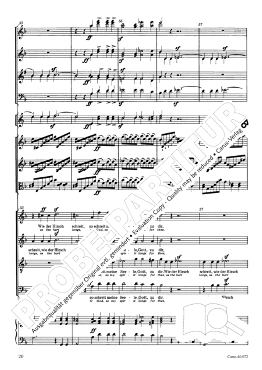 Psalm 42 Psalm 42 4-Part scores gallery preview page 20