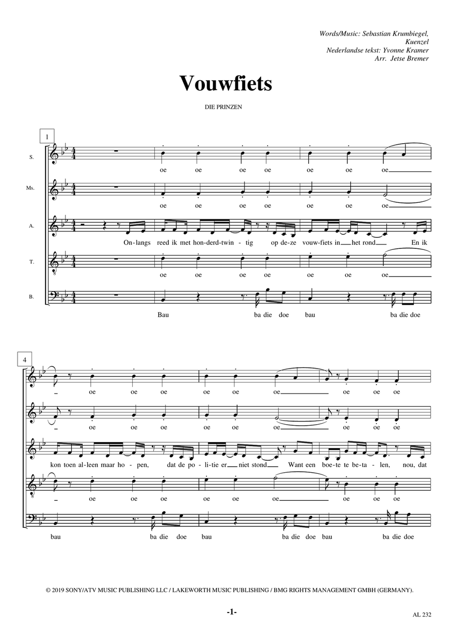 Mein Fahrrad 4-Part scores gallery preview page 1