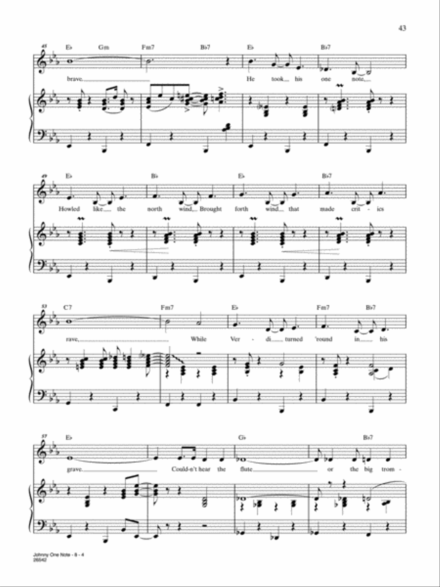 Johnny One Note (From 