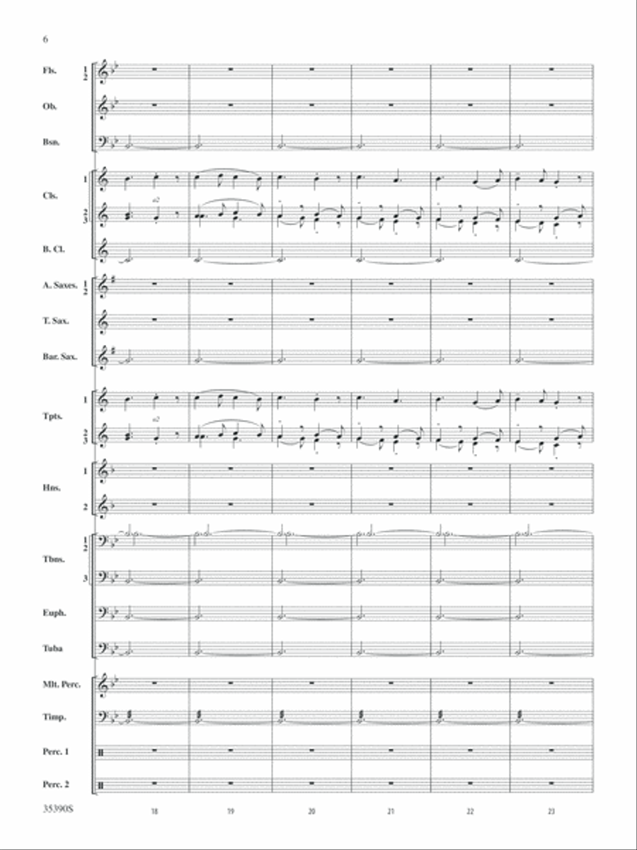 Medieval Fanfare and Chant: Score Concert Band scores gallery preview page 6