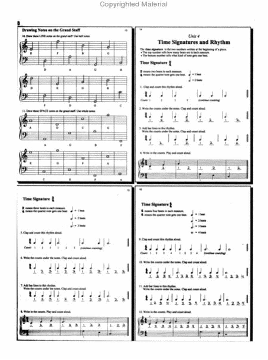 Fundamentals Of Piano Theory, Prep-Answer Book Piano Method scores gallery preview page 2