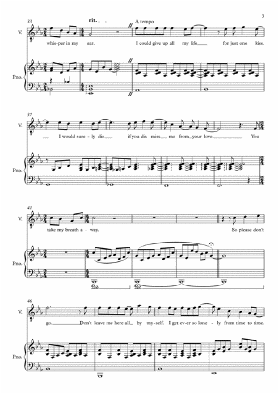 You Take My Breath Away Voice scores gallery preview page 3